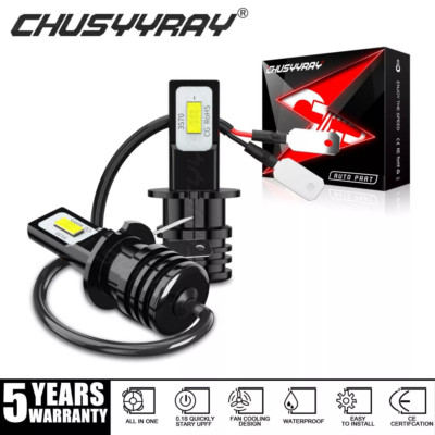 H3 LED Fog Light Bulb Conversion Kit Super Bright Canbus Super White High Power