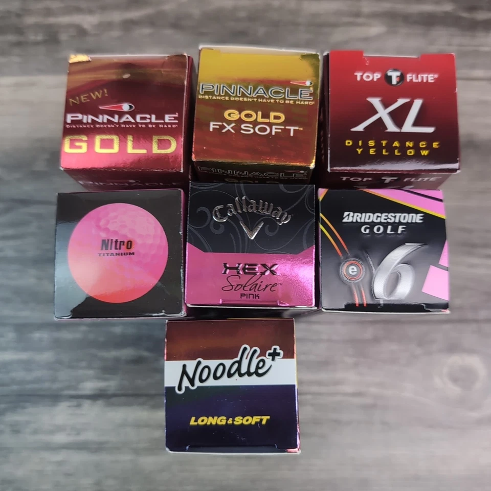 Golf Balls Callaway Nitro Pinnacle Noodle Bridgestone Tour 21 Total NIB - Image 4 of 4