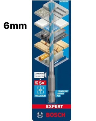 Bosch Drill Bits 6mm Multi Construction Hex Shank Blue Impact Control Bit  Hex-9 UK