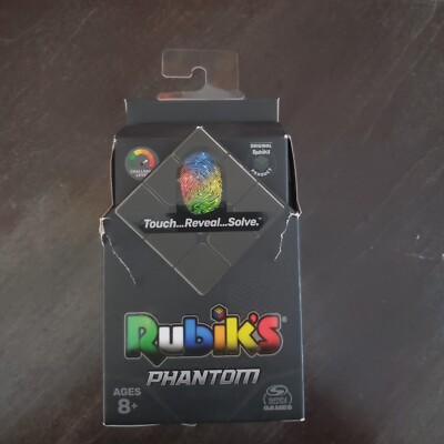 Rubiks Cube Phantom 3x3 Advanced Tech Heat Sensitive Reveals Colors w/ Touch