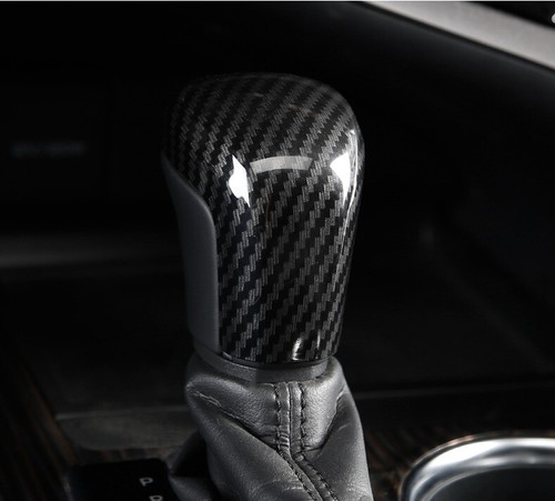 Carbon Fiber Look Gear Shift Knob Cover Trim – Fits Toyota Corolla 2019-2023 (1-Piece Set)
