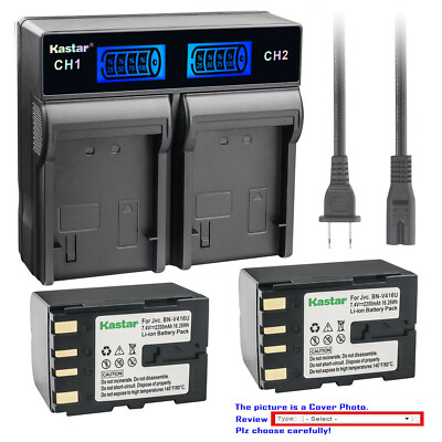 Kastar Battery LCD Rapid Charger for JVC  V416 Polaroid PR-416L Duracell DRJ416