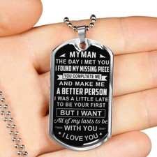 Regalo de cumpleaños para novio - Etiqueta de perro de regalo para esposo y esposa para San Valentín