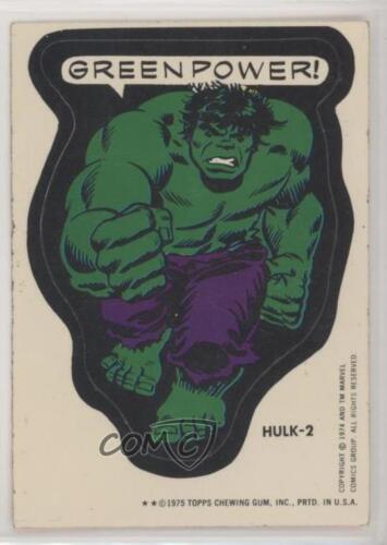 1975 Topps Marvel bande dessinée héros dos blanc Hulk 2 0df7 - Photo 1 sur 3