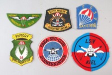 6x  Aufn&auml;her / Patches - Sport Fallschirmspringen