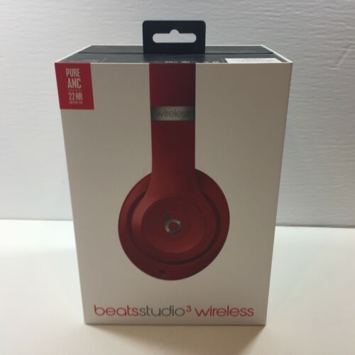 Beats Studio 3 Wireless Red Headphone Set Pure ANC 22hr Battery Life Over  Ear