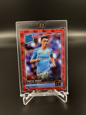 2018-19 Donruss Phil Foden RED PRESS PROOF RATED ROOKIE #179 RC