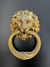 Vintage Bronze P. E. Guerin Lion Head Door Knocker $9550 MSRP No. 10060