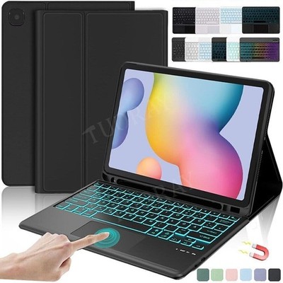 QWERTZ Tastatur Hülle für Samsung Galaxy Tab S6 Lite 10,4 SM-P627 P625 P613 P619