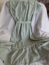 Shein Light Green With White Hearts Design  Dress XL