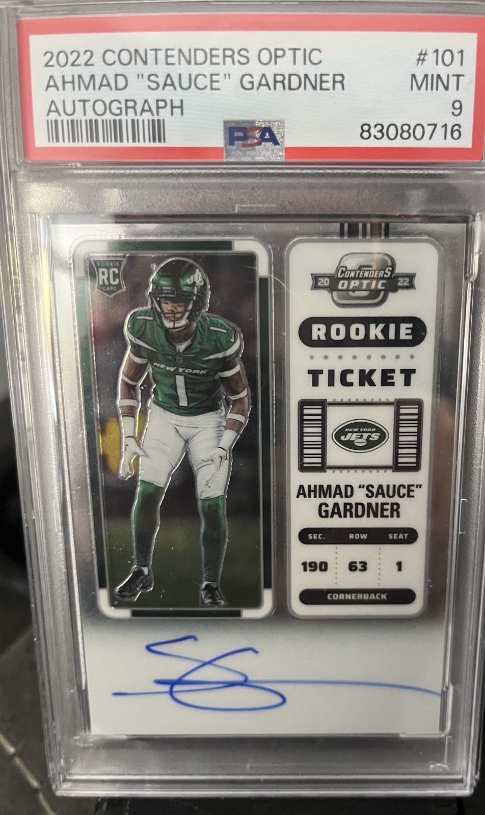 2022 Panini Contenders Optic - Rookie Ticket RPS Autographs Ahmad Gardner #101