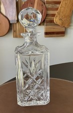 Vintage Atlantis Square Cut Lead Crystal Whis...