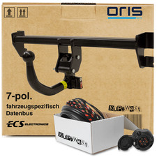 Für Peugeot 5008 I Typ 0U / 0E Oris Anhängerkupplung abnehmbar & 7poliger E-Satz