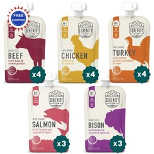 Baby Food Puree Pouches 18 Count 5 Oz Serenity Kids Meat No Added Sugar Portable
