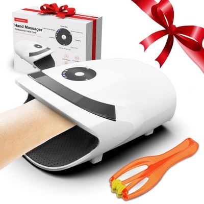 Electric Hand Massager with Compression & Heat - Arthritis Relief, Gifts for Him