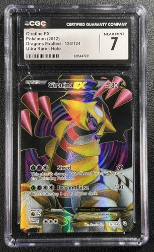 GIRATINA CGC 7 2012 POKEMON DRAGONS EXALTED #124 ULTRA RARE HOLO 7231