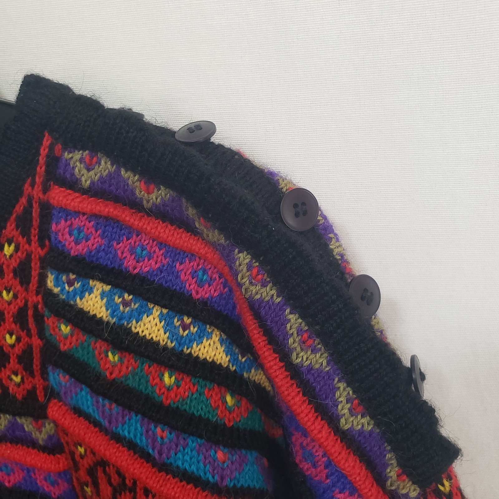 Peruvian Connection 100% Alpaca Patchwork Sweater… - image 6