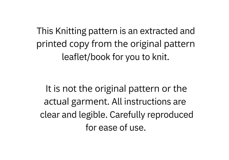 Patons C8221 Vintage Knitting Pattern – Children’s Sweater Jumper – Double Knitt - Image 3 of 3