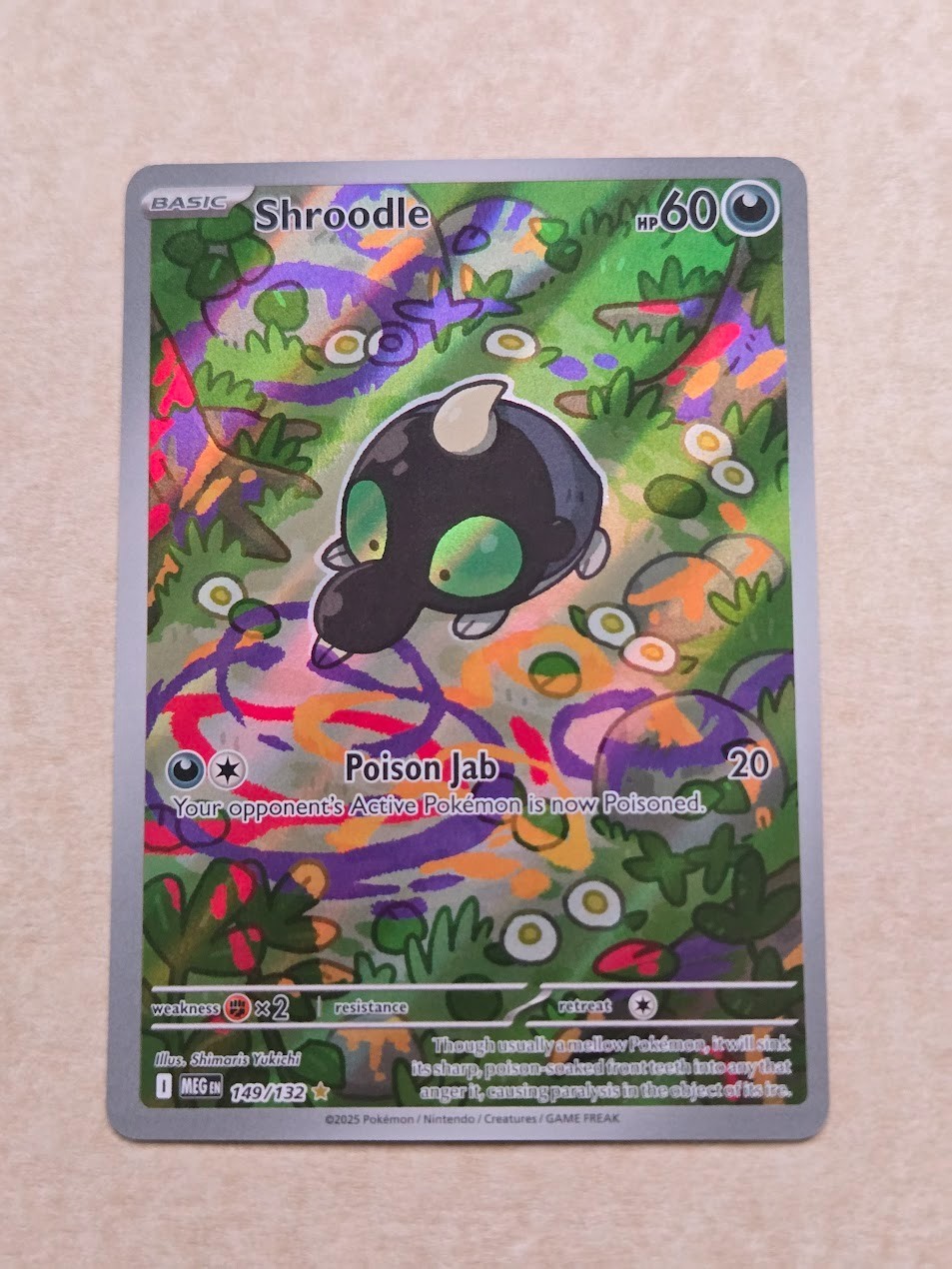 Pokemon TCG - Shroodle 149/132 Mega Evolution AR NM