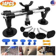 Car Paintless Dent Puller Tabs Bridge Lifter Body Repair Hail Removal Tool Kit