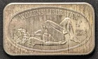 Vintage 1973 Womens'Liberation ~ USSC 1 oz .999 Adult Silver Art Toned Bar