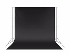 Black Plain Photo Studio Backdrop Background for Photography and Video Shoots