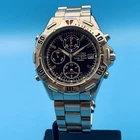 SEIKO 7T32-7F69 Men’s Diver Bracelet Wristwatch Date Chrono Alarm Works New Batt