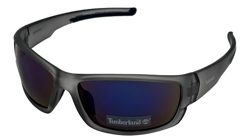 Timberland Mens Rectangle Transparent Plastic Sunglass, Blue Lens TB7171. 20X
