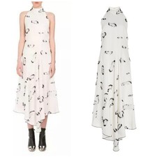 No Tariff - PROENZA SCHOULER White Dress, Size US 2 AU 6, Maxi Halter Fringe NY