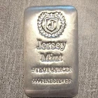 Jersey Mint 5 Troy Ounce Silver Bar .999 Fine Silver Bullion 5 oz Total Content