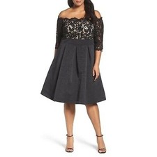 NWT Eliza J Off-the-Shoulder Lace Dress - Size 8P