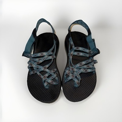 Chaco ZX/2 Women's 8 Hiking Trail Strappy Sport Sandals, Angular Teal, Toe Loop