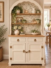 AVAILABLE in any colour! Vintage upcycled small Dutch dresser kitchen unit