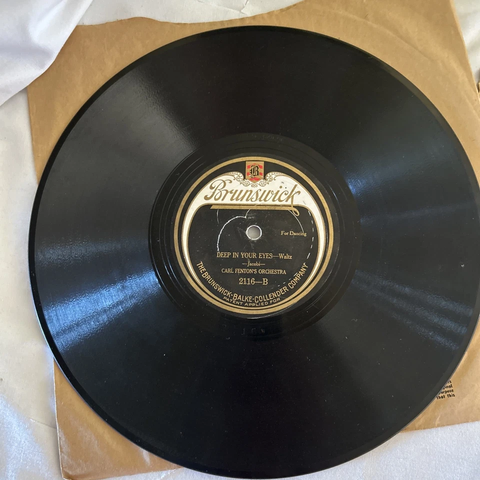 2-CARL FENTON'S ORCHESTRA-LOVE BOAT/CUBAN MOON/DEEP IN YOUR EYES-EX 78 10"  Jazz - Image 2 of 4