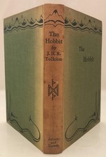 1956 J.R.R. Tolkien THE HOBBIT There Back Again Map First Edition 8th Impression