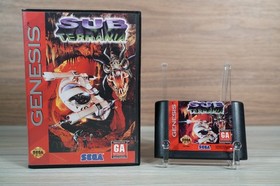 Sub Terrania Sega Genesis Game Complete w/ Manual CIB Cleaned & Tested