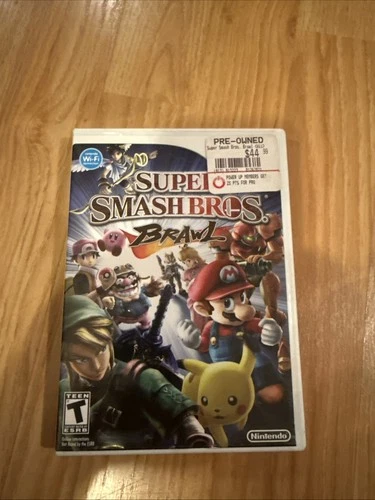 Nintendo Wii SUPER SMASH BROS. BRAWL Video Game Complete 2008 CIB