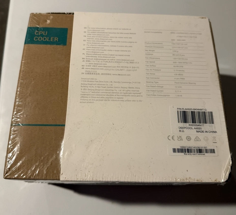 DeepCool AK620 ZERO DARK 120mm CPU Fan with Heatsink - Image 2 of 2