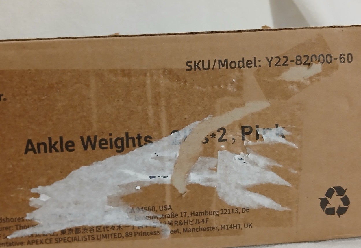 Sportneer 2 Ankle Weights Wrist 4 LBS Pkg Pair of 2 lbs Pink Fitness Strengthen