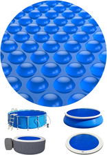Durable 8 Ft Round Solar Pool Cover  Hot Tub Thermal Blanket - 16 Mil