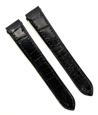 Cartier Roadster 15.5mm x 14mm Black Alligator Watch Strap Band