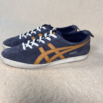 Rare Asics Onitsuka Tiger MEXICO Delegation 66 Blue/Gold Sz 12.5