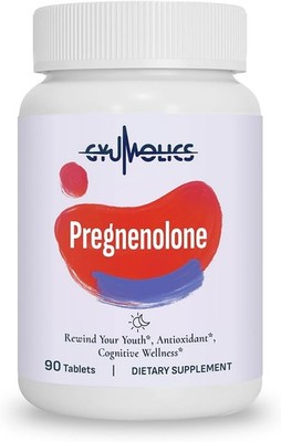 Pregnenolone 100mg Supplement for Cognitive Function & Mental Clarity 90 Tablets