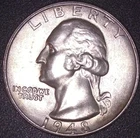 1948-S   WASHINGTON QUARTER 25C , UNC