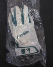 Pair Franklin Women's Nex-Skinz Batting Glove, White w/Gray Size Small Pair Franklin Women's Nex-Skinz Batting Glove, White w/Gray Size Small - Image 1