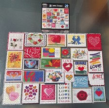 White Mountain LOVE STAMPS 1000 Pc JIGSAW PUZZLE 24 x 30 USPS