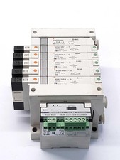 SMC EX120-SDN1 6-Slots Serial Interface Unit W/5 Position Solenoid Valves 