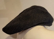 Ibex 100% Wool Flat Cap Size Medium Newsboy Cabbie Driving