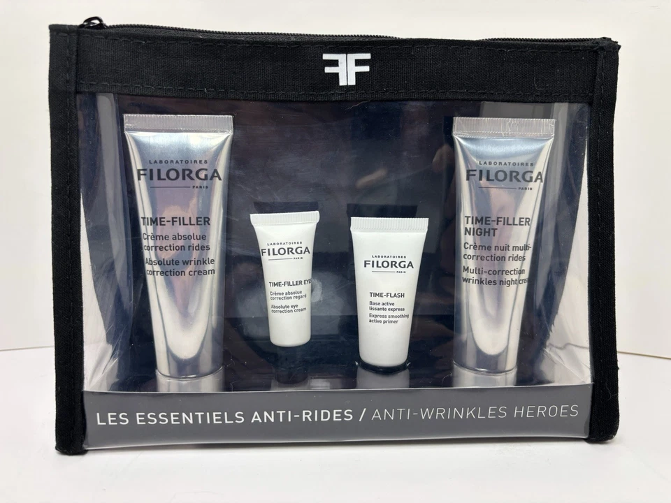 Filorga Paris France Labs Anti-Wrinkles Aging Day Night Correction Kit 4 Pc NEW - Image 4 of 4