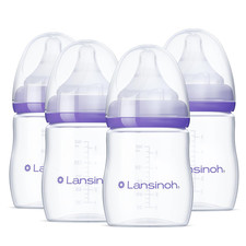 Anti-Colic Baby Bottles, Bpa-Free Plastic, 5 Ounces, 4 Count, Extra Slow Flow Ni
